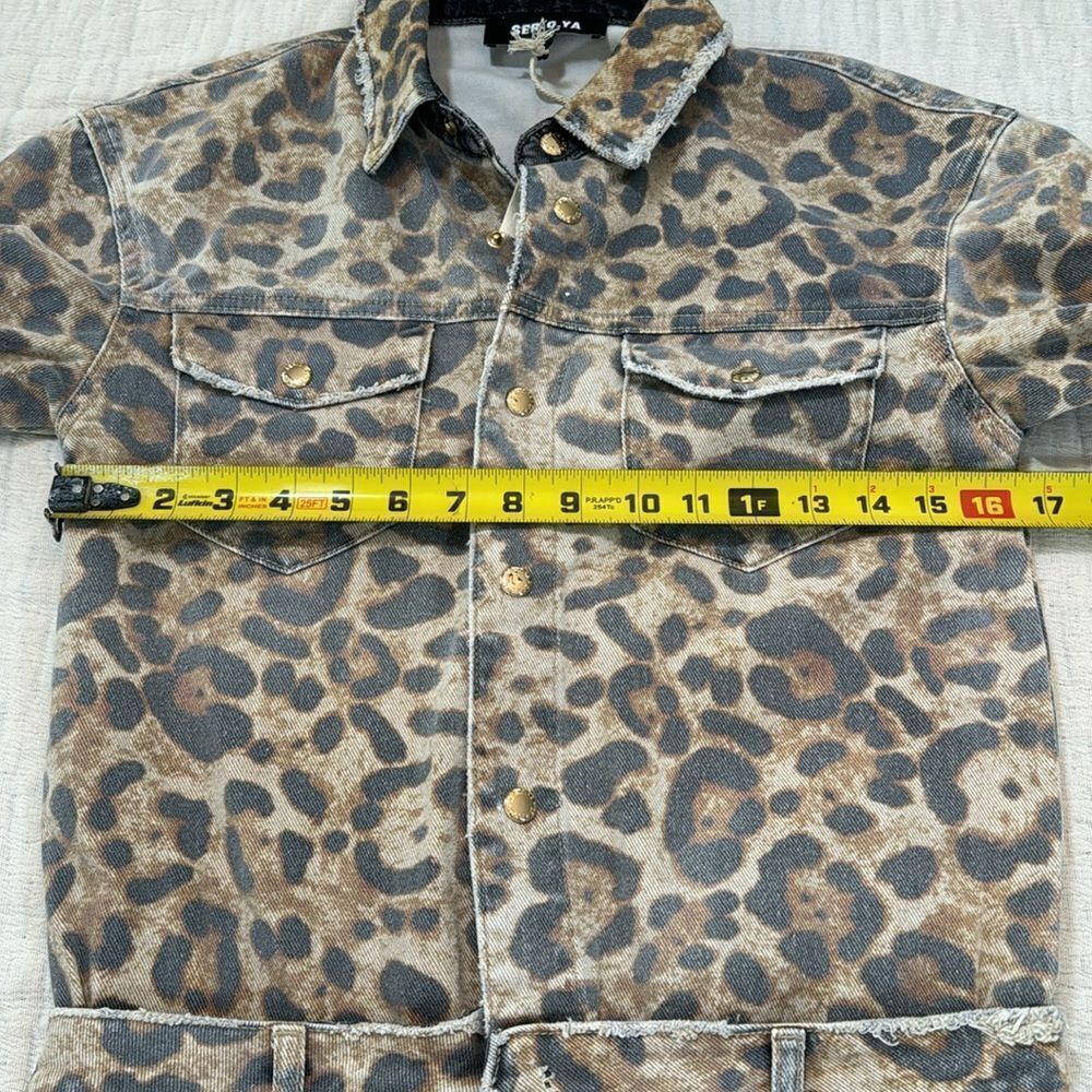 NWT SER.O.YA Linda Dress Leopard Print small flawed! - Picture 11 of 15